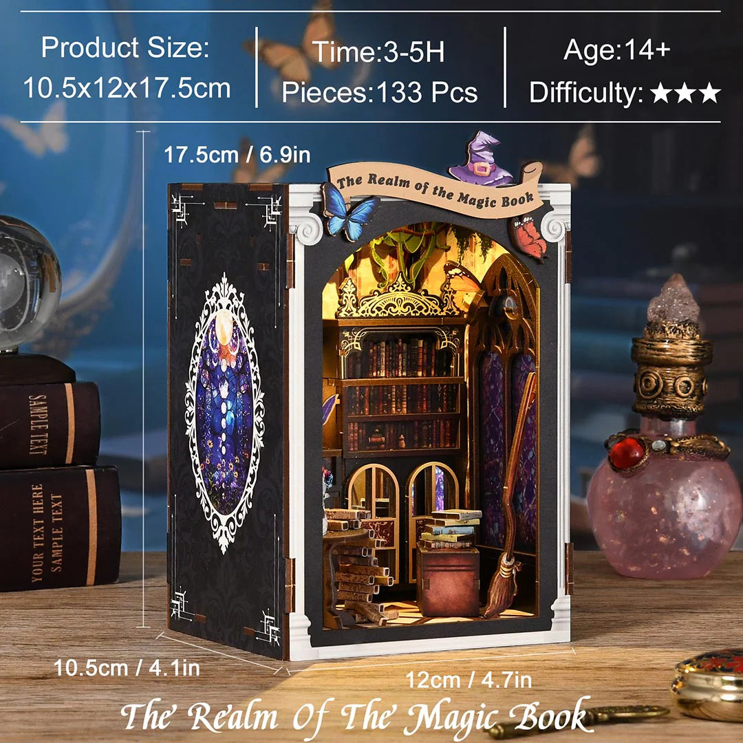 The Realm of the Magic Book – DIY Book Nook Kit