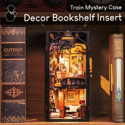 Train Mystery DIY Wooden Book Nook Kit