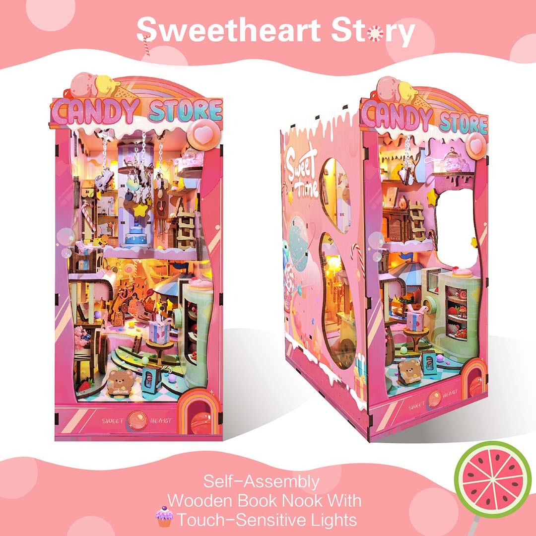 Candy Store DIY Wooden Book Nook