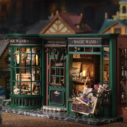 Magic House DIY Wooden Book Nook Miniature House Kit