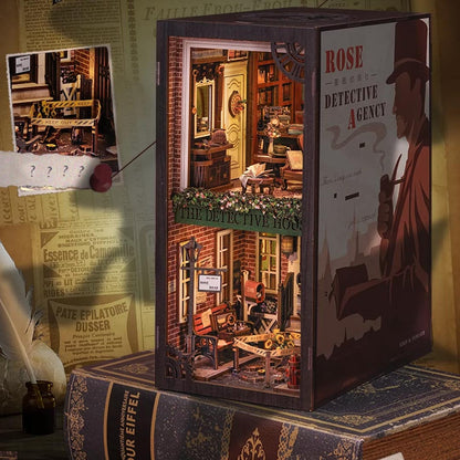 Rose Detective Agency DIY Book Nook Shelf Insert