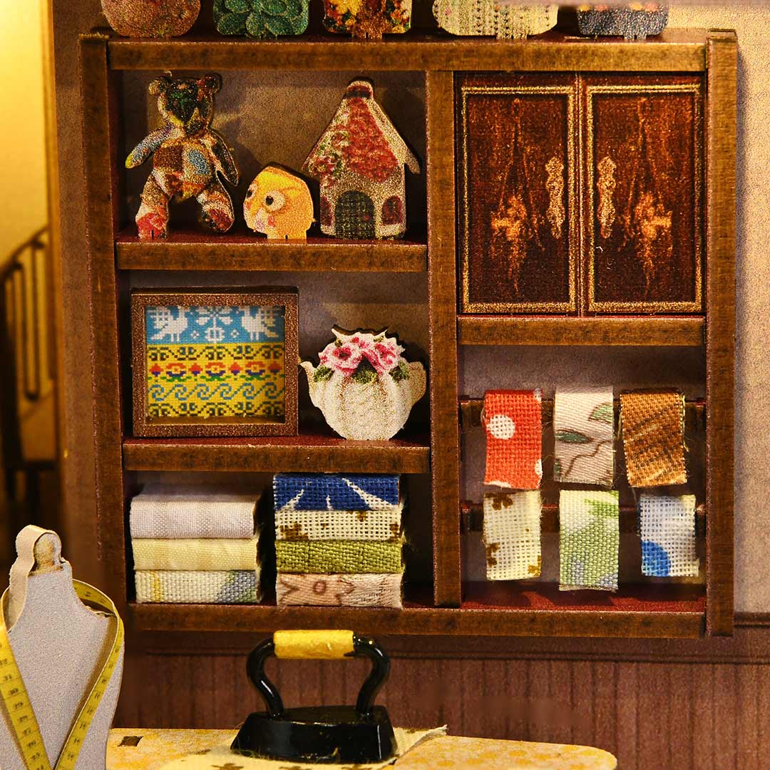 (Sold Out) Sewing Room – DIY Book Nook Shelf Insert