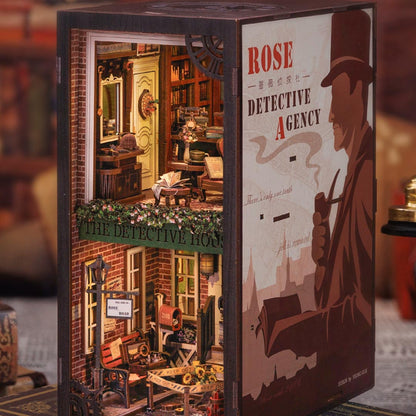 Rose Detective Agency DIY Book Nook Shelf Insert