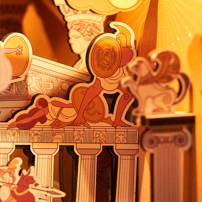 The Legend of the Amazons Wooden Book Nook