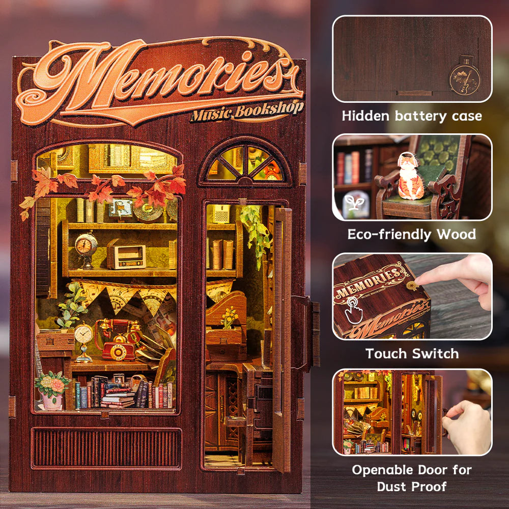 Memories Music Bookshop – DIY Book Nook Kit