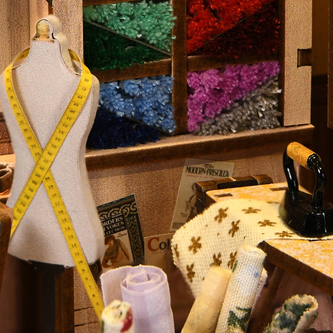 (Sold Out) Sewing Room – DIY Book Nook Shelf Insert