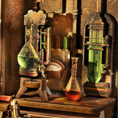 (Sold out) Mad Scientist’s Lab – DIY Wooden Book Nook Kit