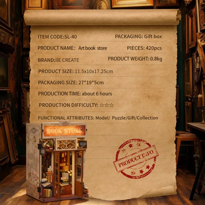 Art Book Store – DIY Book Nook Kit