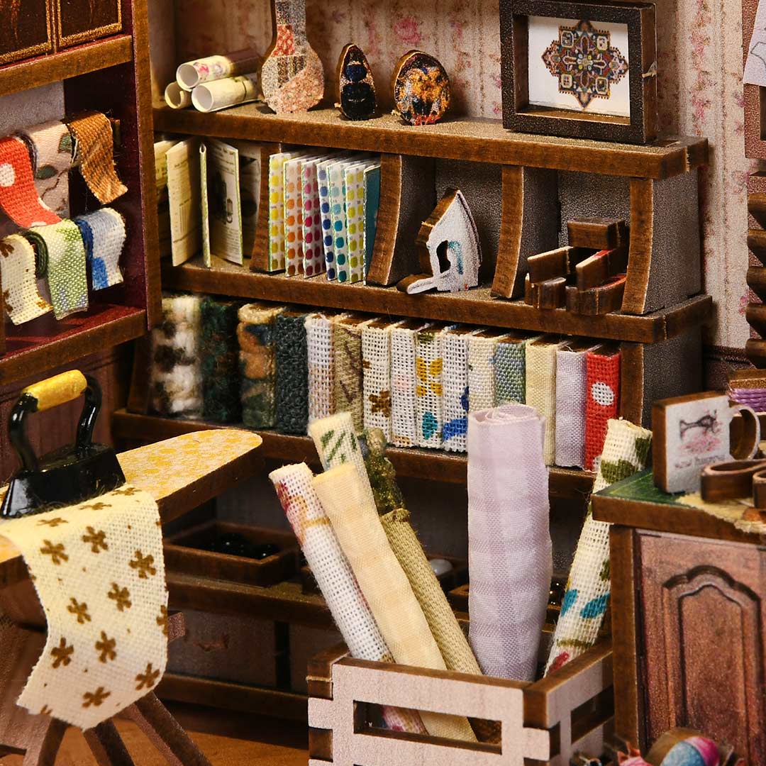 (Sold Out) Sewing Room – DIY Book Nook Shelf Insert