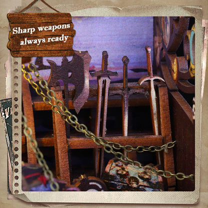 Piracy in Somalia DIY Book Nook Bookshelf Insert