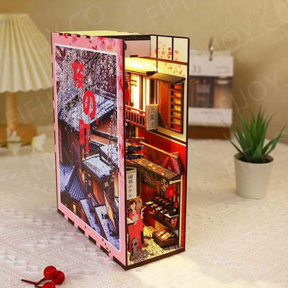 Sakura Alley 3D Wooden Book Nook Kit