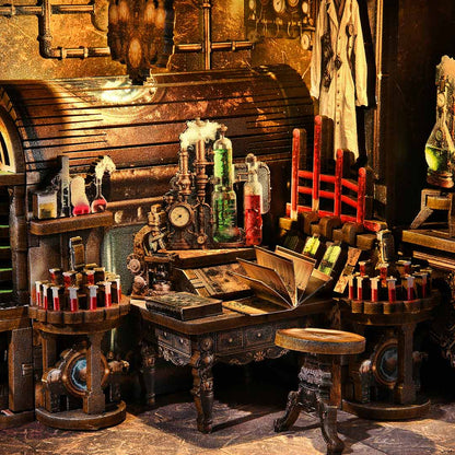 (Sold out) Mad Scientist’s Lab – DIY Wooden Book Nook Kit