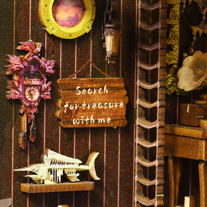 Piracy in Somalia DIY Book Nook Bookshelf Insert