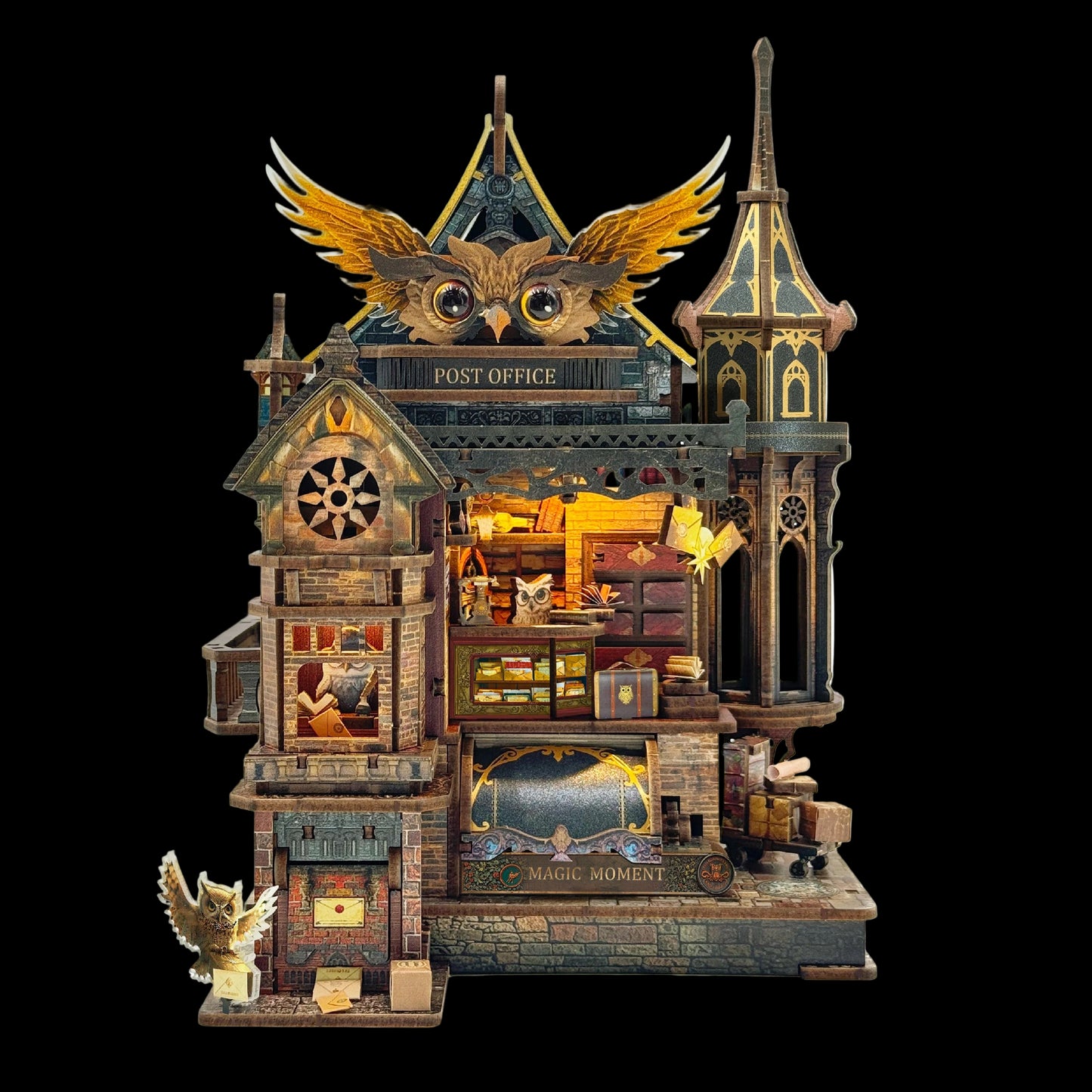 Owl Post Office DIY Miniature House Kit