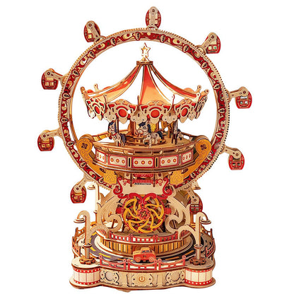 Wooden Assembly Ferris Wheel – DIY 3D Wooden Puzzle Kit