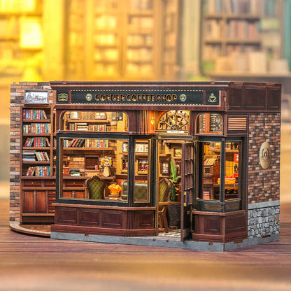 Corner Coffee Shop – DIY Miniature House Kit