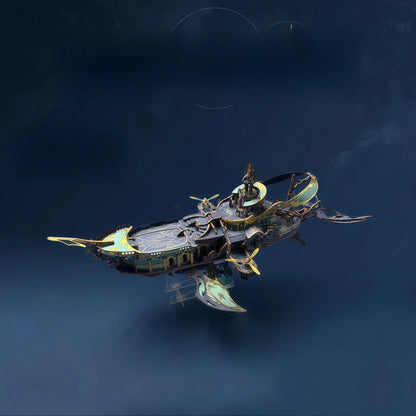 Atlantis Whale Ship – DIY 3D Wooden Puzzle Kit