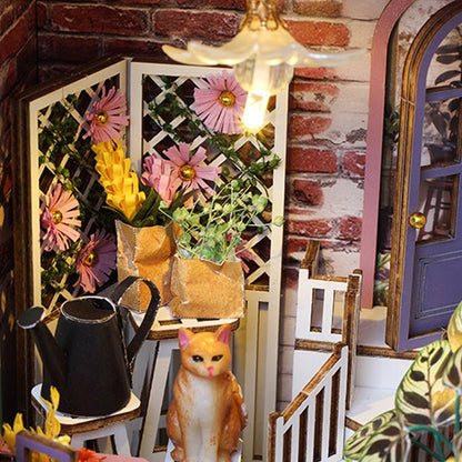 Flower House DIY Book Nook Shelf Insert