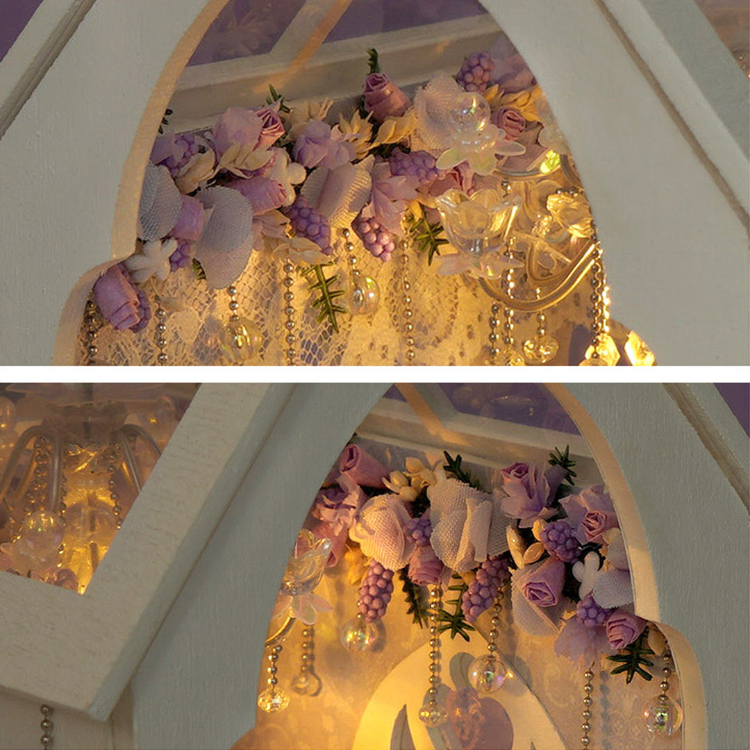 Romantic Wedding DIY Book Nook Shelf Insert