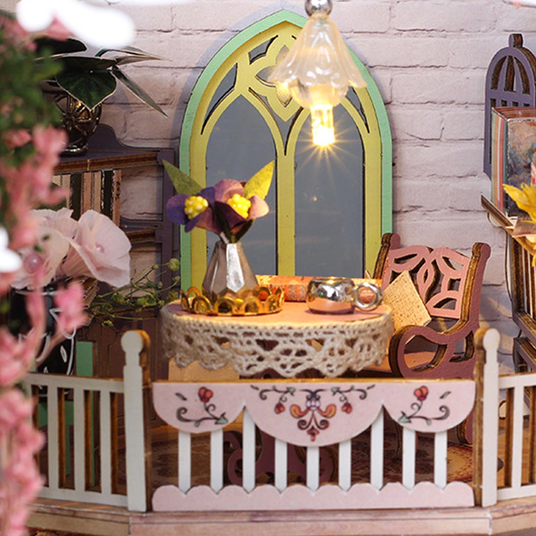 Flower House DIY Book Nook Shelf Insert