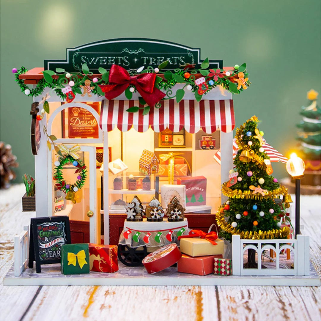 Christmas Sweets & Treats Shop – DIY Miniature House Kit