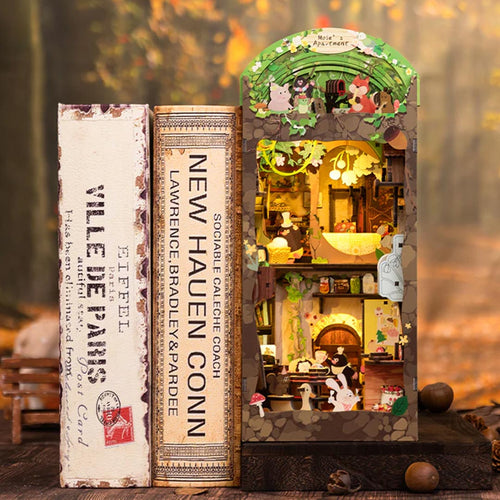 Mole's Apartment DIY Book Nook Bookshelf Insert