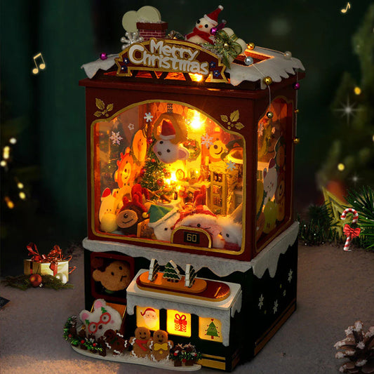 Merry Christmas Claw Machine – DIY Wooden Music Box