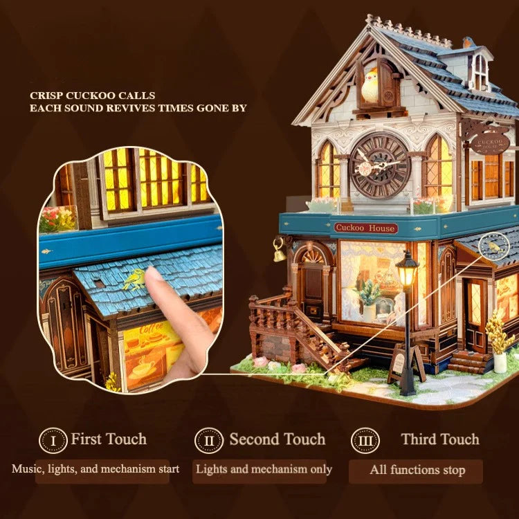 Cuckoo Cottage – DIY Cuckoo House 3D Wooden Puzzle