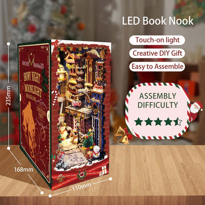 Jingle Cabin DIY Book Nook Bookshelf Insert