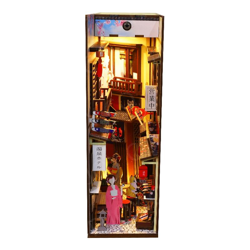 Sakura Alley 3D Wooden Book Nook Kit