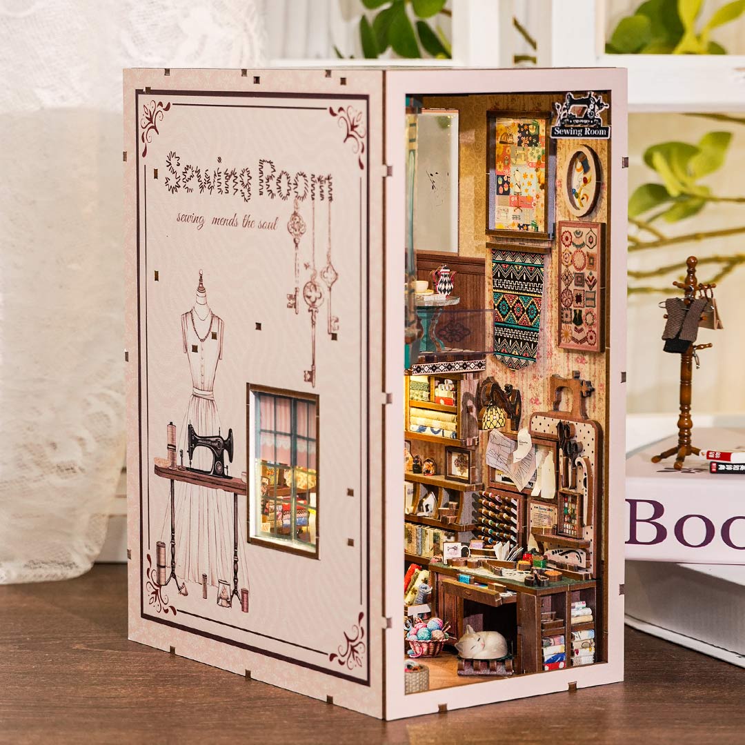 (Sold Out) Sewing Room – DIY Book Nook Shelf Insert