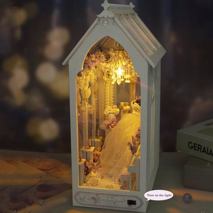 Romantic Wedding DIY Book Nook Shelf Insert