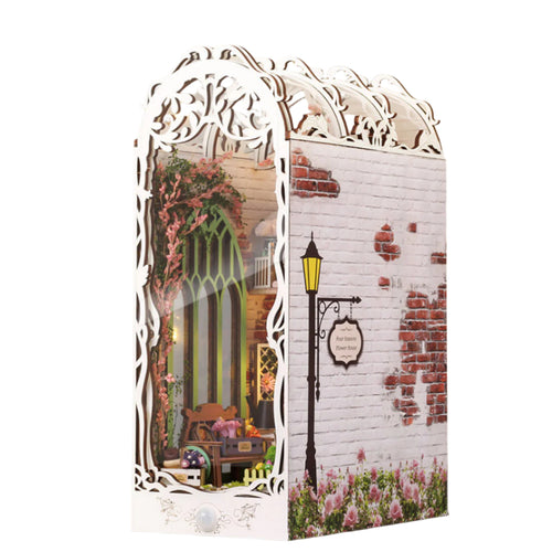 Flower House DIY Book Nook Shelf Insert