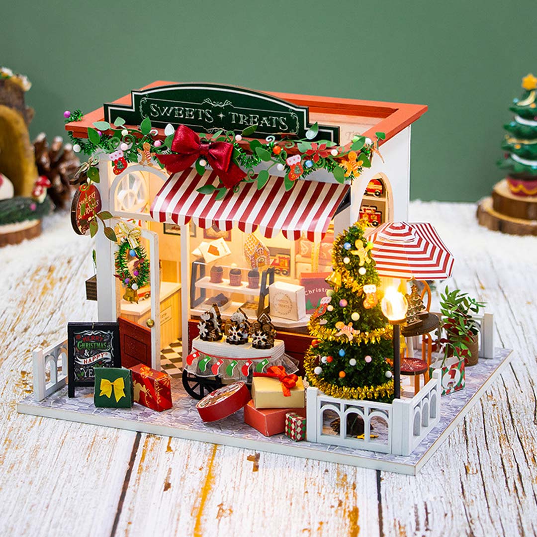 Christmas Sweets & Treats Shop – DIY Miniature House Kit