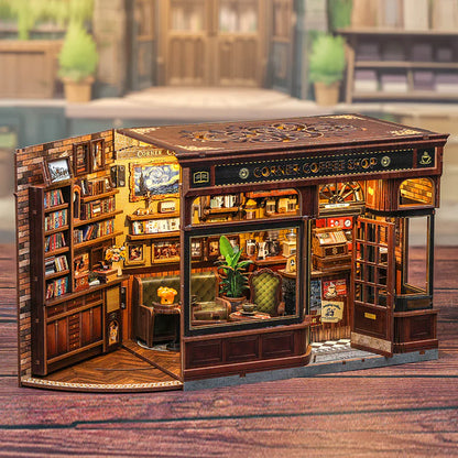 Corner Coffee Shop – DIY Miniature House Kit