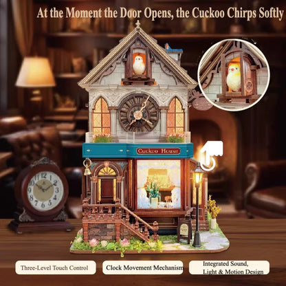 Cuckoo Cottage – DIY Cuckoo House 3D Wooden Puzzle