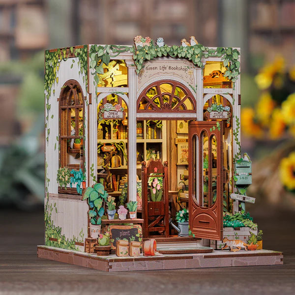 Green Life Bookshop – DIY Miniature Book Nook Kit