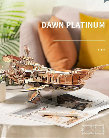 Atlantis Whale Ship – DIY 3D Wooden Puzzle Kit