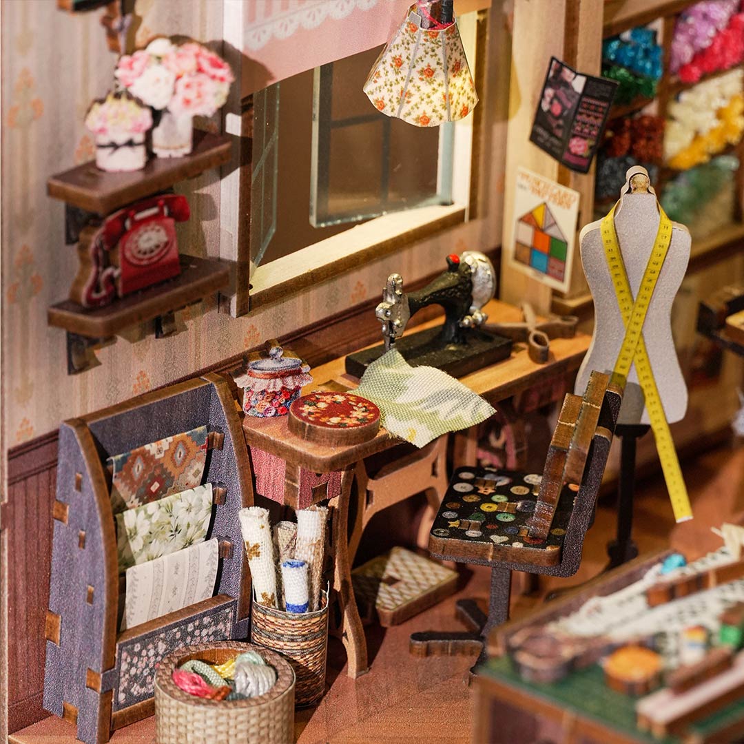 (Sold Out) Sewing Room – DIY Book Nook Shelf Insert