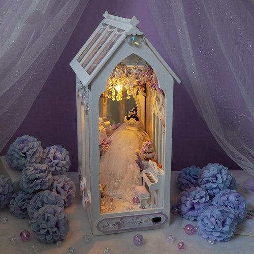 Romantic Wedding DIY Book Nook Shelf Insert