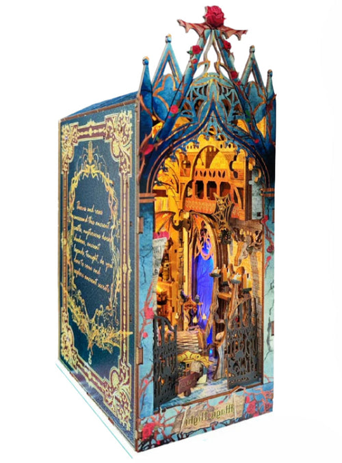 Twilight Castle 3D Wooden Puzzle Book Nook