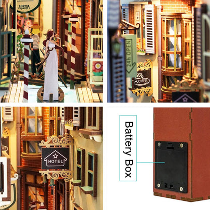 Travel in Venice Wooden Book Nook Kit