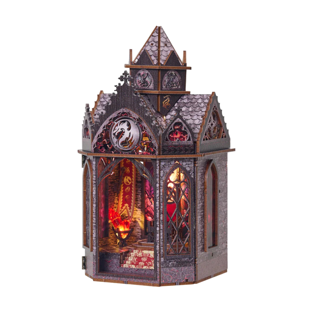 Fourth Wing Book Nook Spire of the Wyrm – DIY Book Nook Shelf Insert