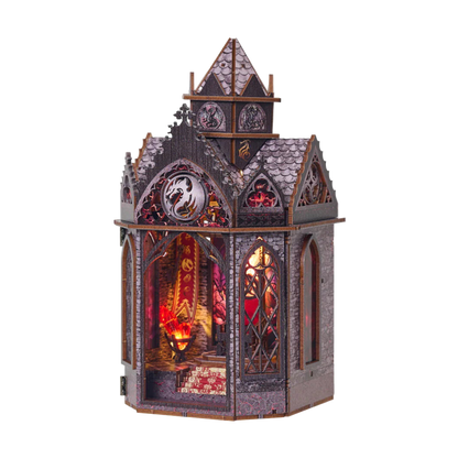 Fourth Wing Book Nook Spire of the Wyrm – DIY Book Nook Shelf Insert