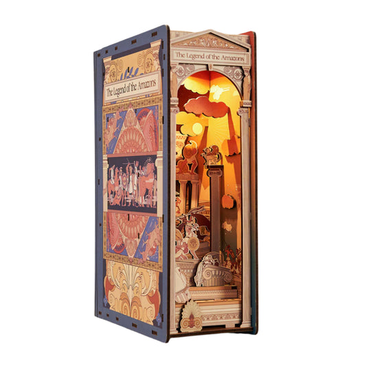 The Legend of the Amazons Wooden Book Nook
