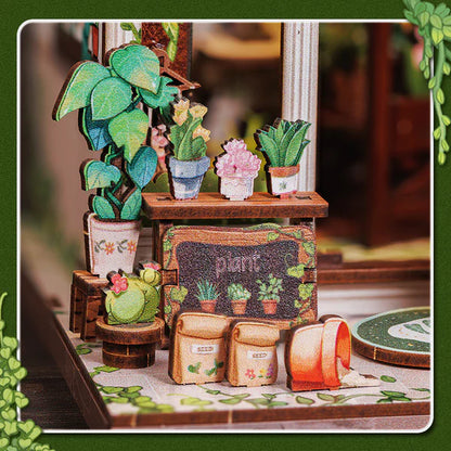 Green Life Bookshop – DIY Miniature Book Nook Kit