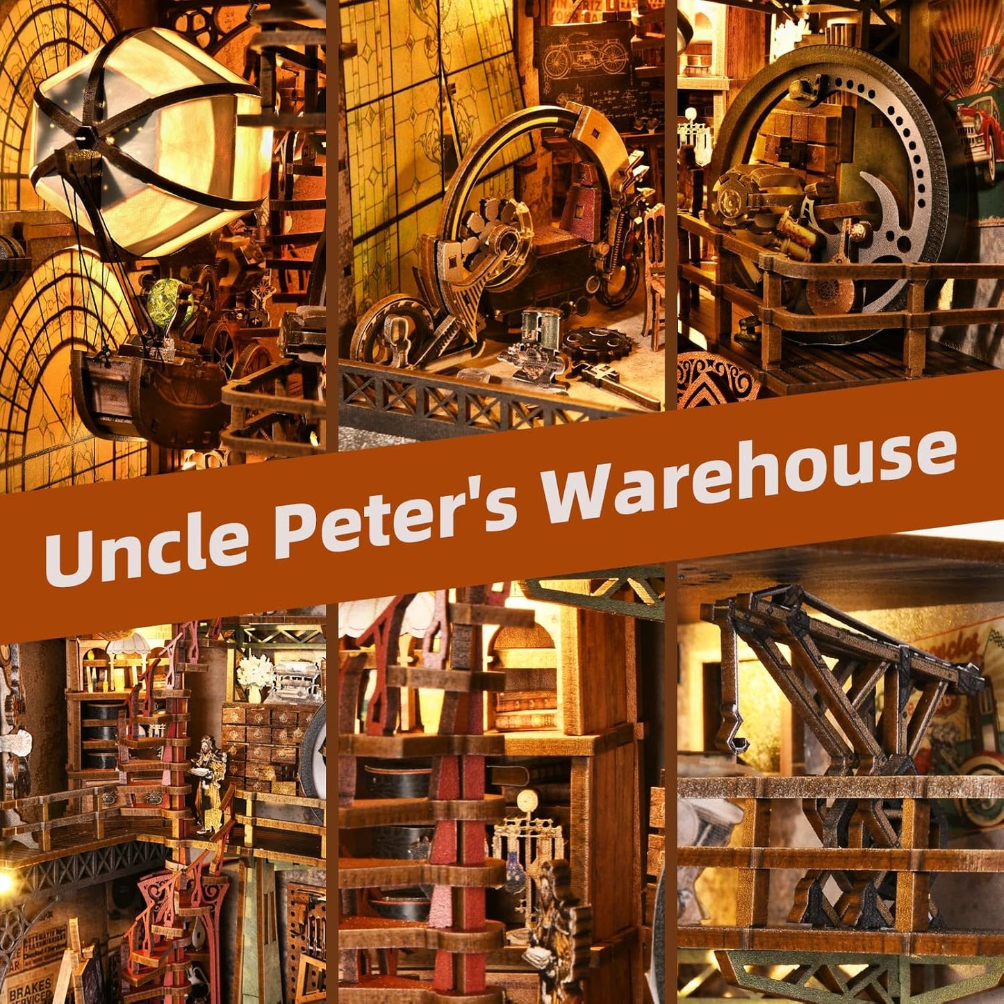 Uncle Peter’s Steampunk Workshop – DIY Book Nook Kit