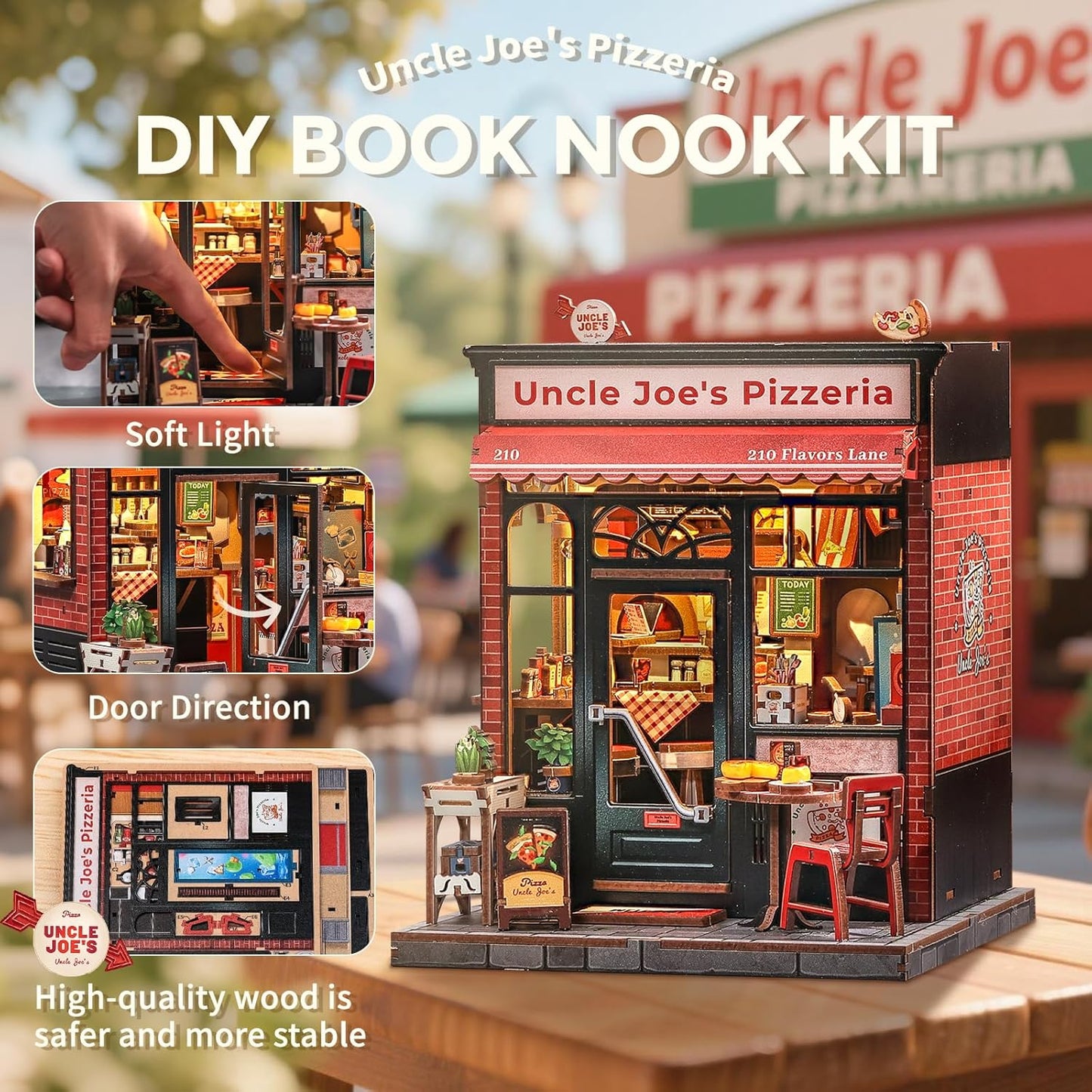 Uncle Joe’s Pizzeria – DIY Miniature House Kit