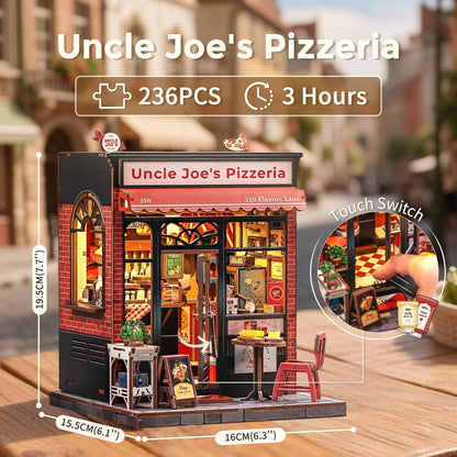 Uncle Joe’s Pizzeria – DIY Miniature House Kit