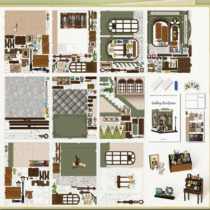 Gallery Bookstore – DIY Miniature House Kit